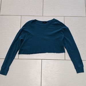 Small, teal sweater from Forever 21